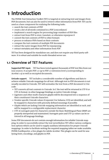 PDFlib Text Extraction Toolkit (TET) Manual