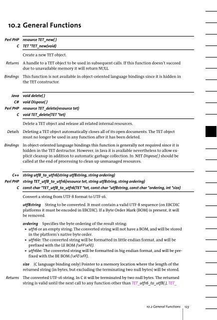 PDFlib Text Extraction Toolkit (TET) Manual