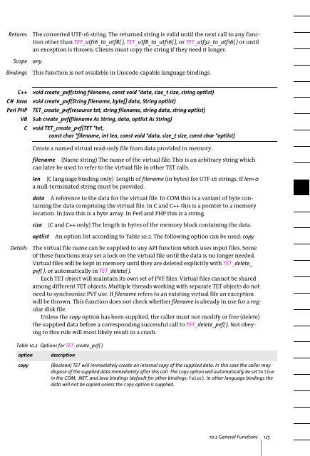 PDFlib Text Extraction Toolkit (TET) Manual