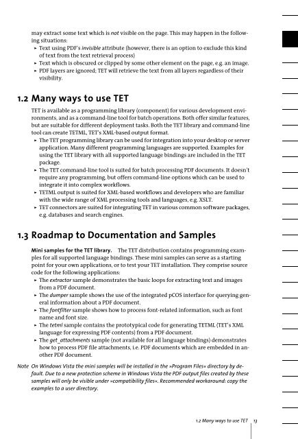 PDFlib Text Extraction Toolkit (TET) Manual