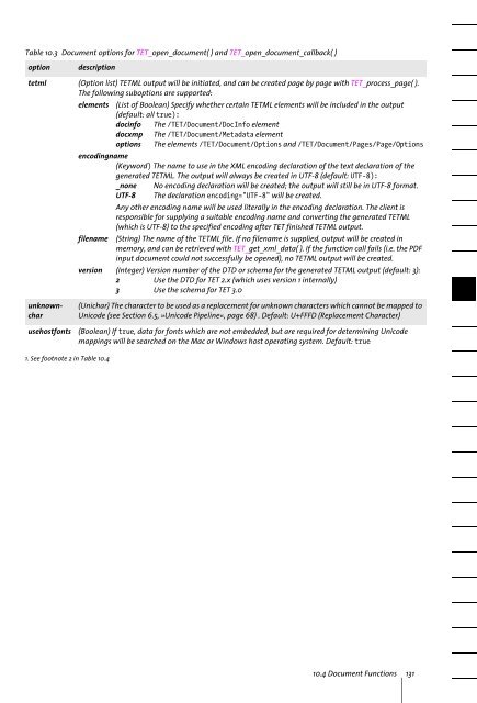 PDFlib Text Extraction Toolkit (TET) Manual