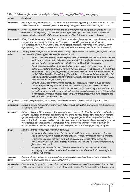 PDFlib Text Extraction Toolkit (TET) Manual