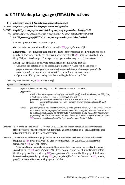 PDFlib Text Extraction Toolkit (TET) Manual