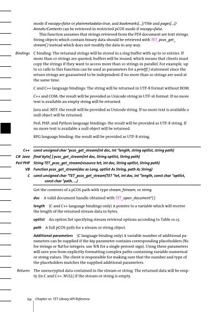 PDFlib Text Extraction Toolkit (TET) Manual