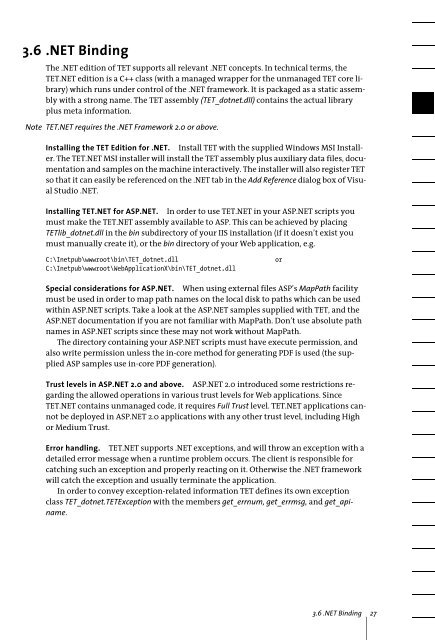 PDFlib Text Extraction Toolkit (TET) Manual