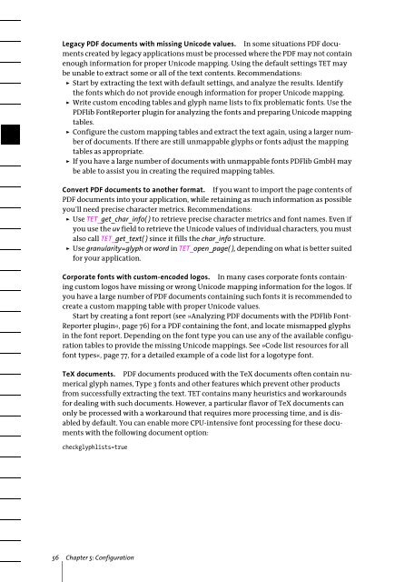 PDFlib Text Extraction Toolkit (TET) Manual