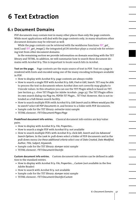 PDFlib Text Extraction Toolkit (TET) Manual