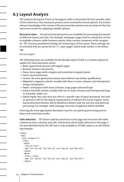 PDFlib Text Extraction Toolkit (TET) Manual