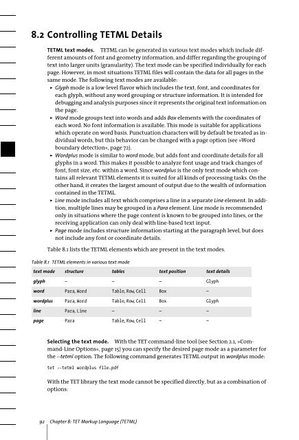 PDFlib Text Extraction Toolkit (TET) Manual