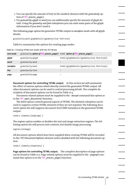 PDFlib Text Extraction Toolkit (TET) Manual