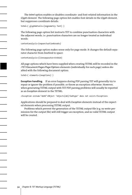 PDFlib Text Extraction Toolkit (TET) Manual