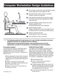 campus computer workstation design guidelines