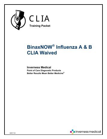 BinaxNOW Influenza A & B CLIA Waived - All Med Medical Supply