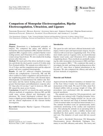 Comparison of Monopolar Electrocoagulation ... - Capital Health