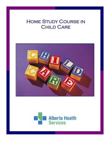 Home Study Course In Child Care - Capital Health
