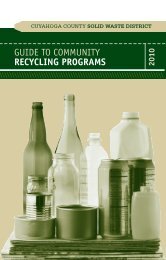 Guide to Community RECYCLING PROGRAMS - Cuyahoga County ...