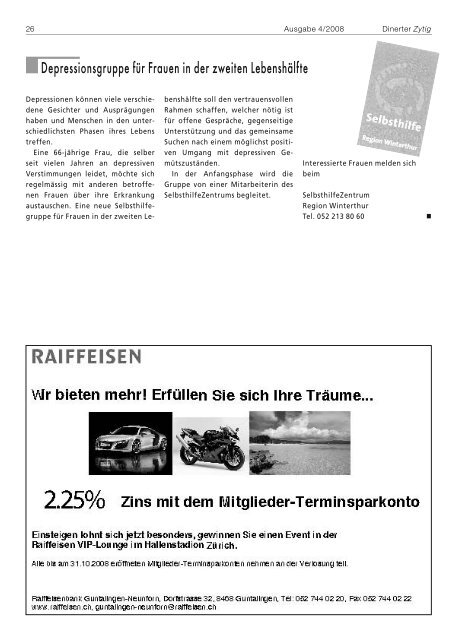 Dinerter Zytig 2008-4 [PDF, 2.00 MB] - Gemeinde Dinhard