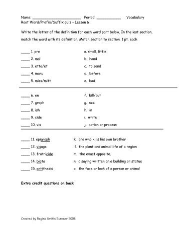 word roots prefixes and suffixes pdf