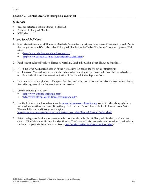 Enhanced Scope and Sequence - Virginia Department of Education ...