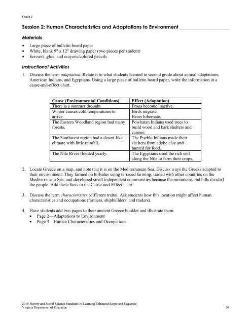 Enhanced Scope and Sequence - Virginia Department of Education ...