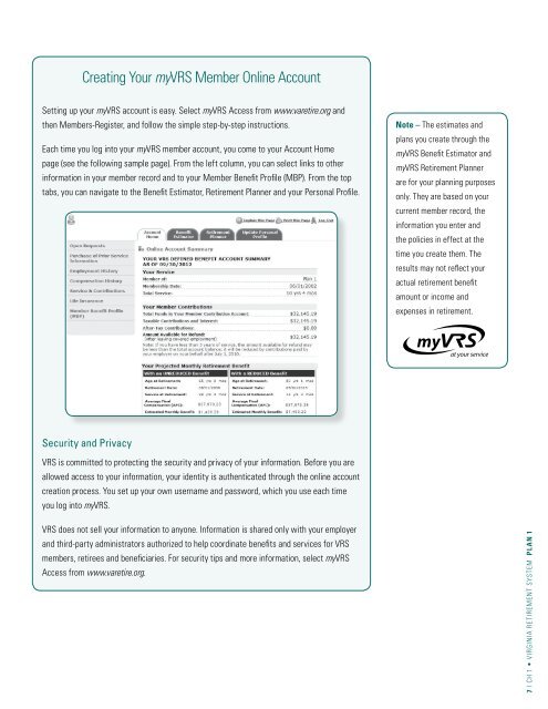 VRS Handbook for Members - Virginia Retirement System