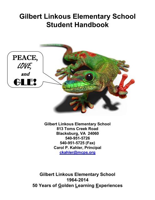 Student Handbook - Montgomery County Public Schools