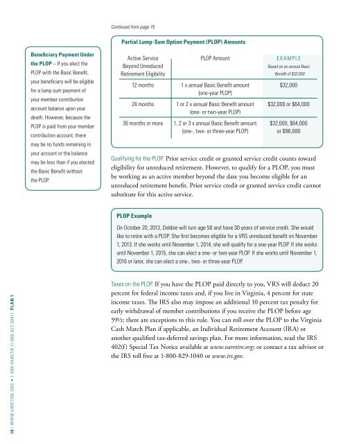 VRS Handbook for Members - Virginia Retirement System