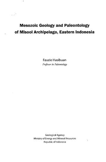 Mesozoic Geology and Paleontology of Misool ... - PDII â LIPI