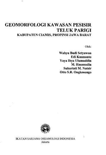 Geomorfologi kawasanpesisir Teluk Parigi Kab. Ciamis ... - PDII â LIPI