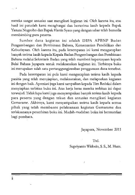 Kumpulan Cerita Pendek Gemarame Papua 2011 - PDII â LIPI