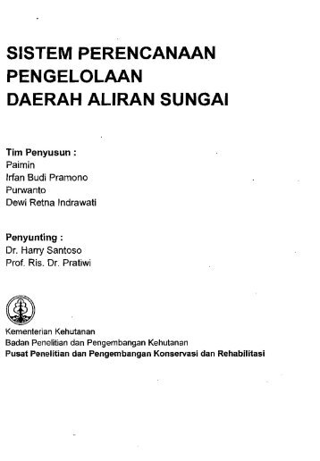 sistem perencanaan pengelolaan daerah aliran sungai - PDII â LIPI