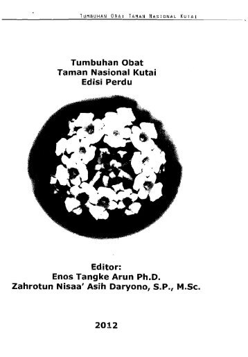 Tumbuhan Obat Taman Nasional Kutai Edisi Perdu - PDII â LIPI