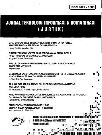Jurnal Teknologi Informasi dan Komunikasi_Jurtik - PDII â LIPI