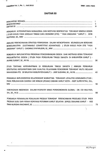 Jurnal Ilmiah PRISMAKOM - PDII â LIPI