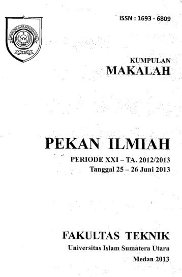 Kumpulan Makalah Pekan Ilmiah Fakultas Teknik UISU - PDII â LIPI