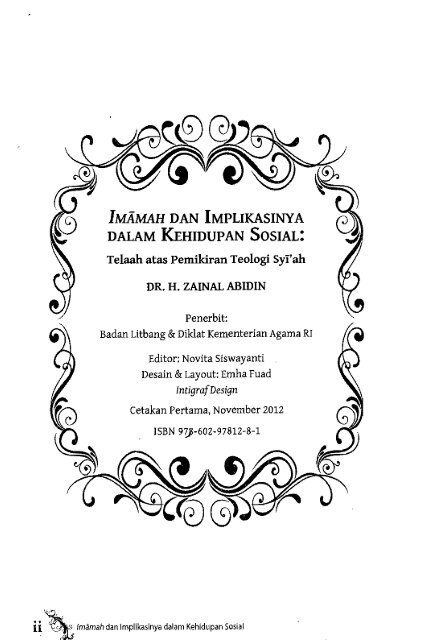 Imamah dan Implikasinya Dalam Kehidupan Sosial - PDII â LIPI