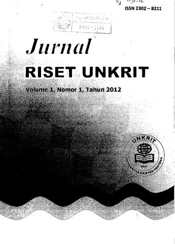 Jurnal Riset Unkrit - PDII â LIPI