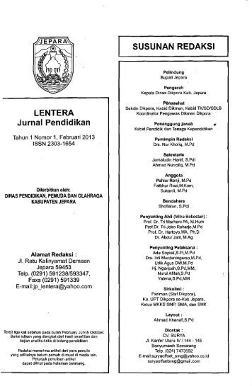 Lentera_Jurnal Pendidikan - PDII â LIPI