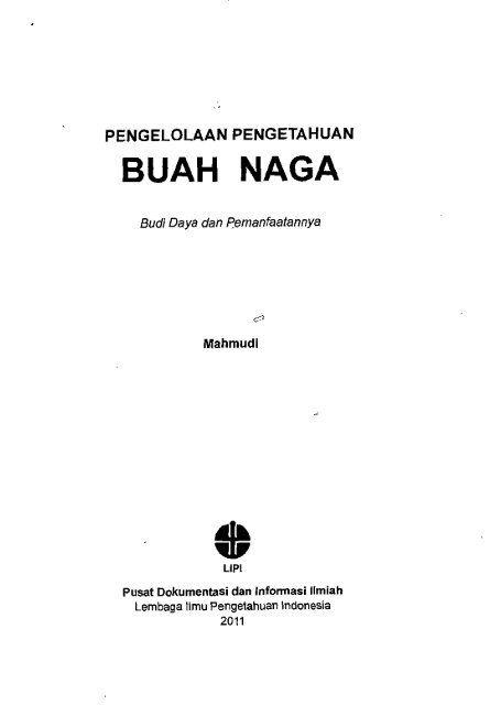 Buah Naga: Budidaya dan Manfaatnya - PDII â LIPI