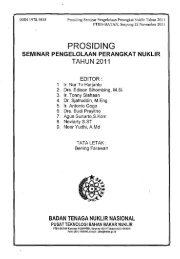 Prosiding Seminar Pengelolaan Perangkat Nuklir 2011 - PDII â LIPI