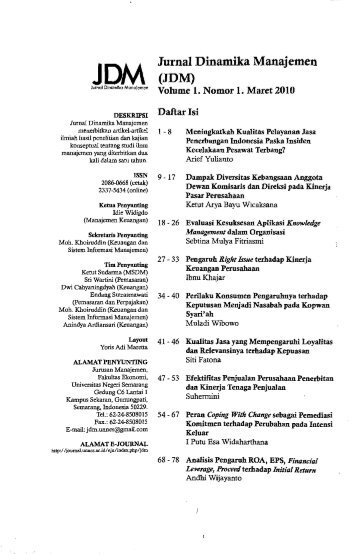 JDM_Jurnal Dinamika Manajemen - PDII â LIPI