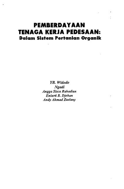 Pemberdayaan Tenaga Kerja Pedesaan Dalam Sistem ... - PDII â LIPI