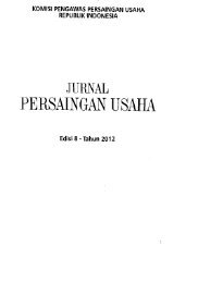 Jurnal Persaingan Usaha - PDII â LIPI