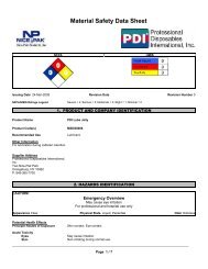 Material Safety Data Sheet - PDI