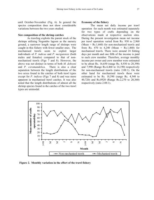 PRESENT STATUS OF THE SHRIMP TRAWL FISHERY IN THE ...