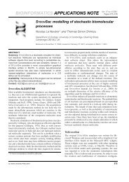 StochSim: modelling of stochastic biomolecular processes