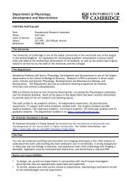 PM00185_Further particulars - Department of Physiology ...