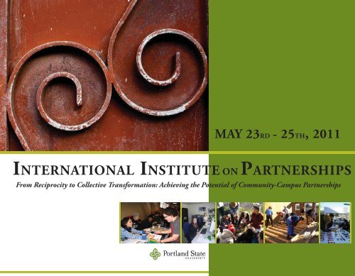 international institute on partnerships - Portland State University