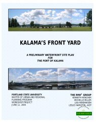 KALAMA'S FRONT YARD - Portland State University