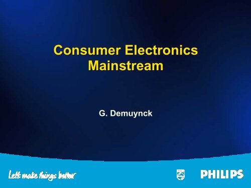 Consumer Electronics Mainstream